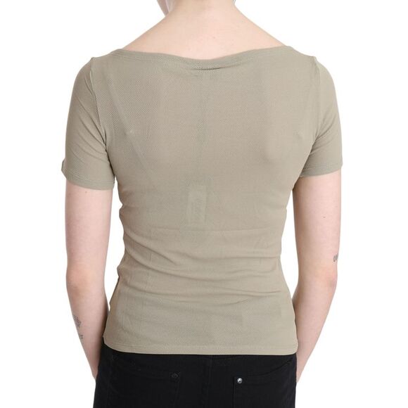 GF Ferre TSH3423 Slim Fit Scoop Neck TShirt Women Gray Tops & T-Shirts - Picture 4 of 5